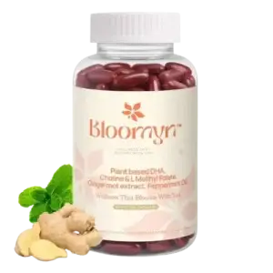 DHA softgel capsules with ginger extract for brain heart and digestive health